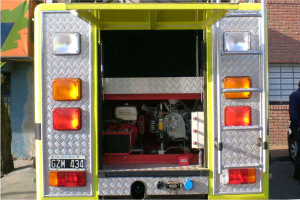 Equipamiento montado en Unidad de Bomberos de la Provincia de Buenos Aires. 